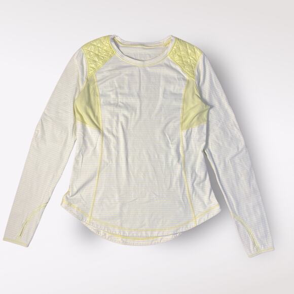 Lululemon Athletica Tops - Lululemon Athletica Run Ice Queen Long Sleeve Clarity Yellow Size 12‎ Gym